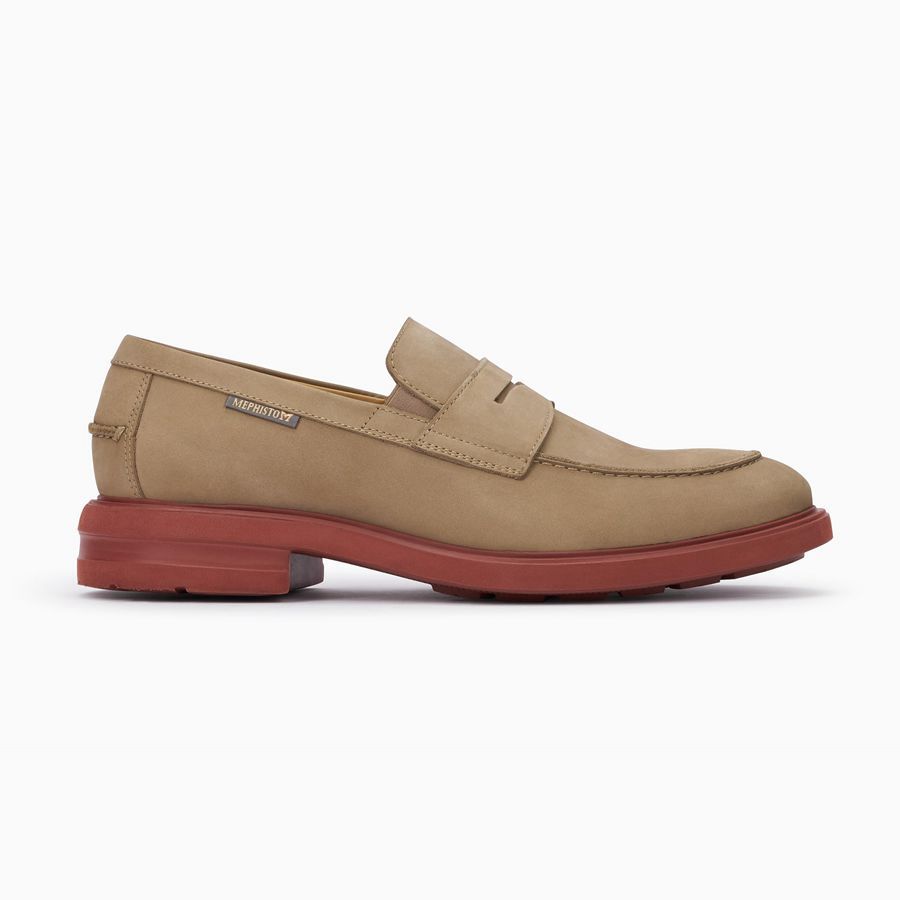 Mephisto ORELIEN Nubuck Férfi Loafers - Barna, HU-14726